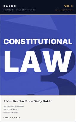 Constitutional Law — BARGO NextGen Bar Exam Study Guide cover