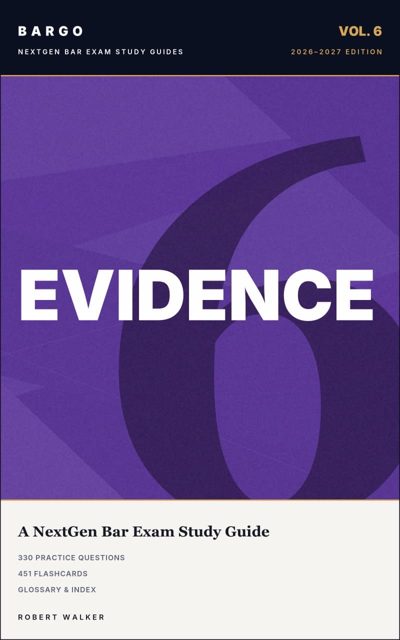 Evidence, BARGO NextGen Bar Exam Study Guide cover