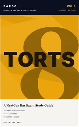 Torts — BARGO NextGen Bar Exam Study Guide cover